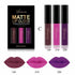 Hot Lip Gloss 3PCS New Fashion Waterproof  Metallic Matte Moisturizing Liquid Lipstick Cosmetic Sexy Lip Gloss Kit New