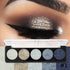 IMAGIC  Glitters Eyeshadow Cosmetic Pressed Eyeshadow Diamond Rainbow Make Up  Pressed Glitters Eye shadow Palette 5 Color