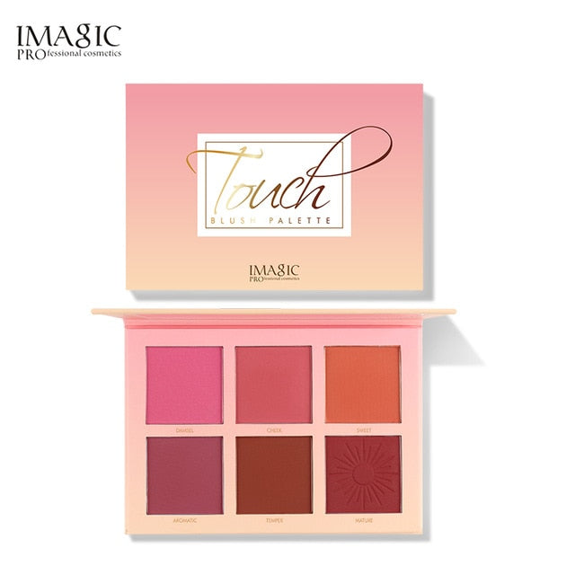 IMAGIC Makeup 6 Color Blush Rouge Natural Nude Makeup Clearing Brightening Complexion
