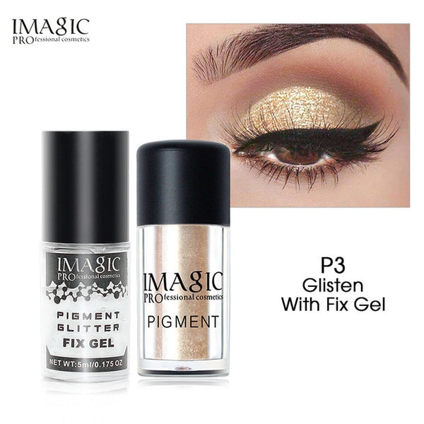 New Arrival Glitter Eyeshadow Metallic Loose Powder Waterproof Shimmer Pigments Colors Eye Shadow Makeup