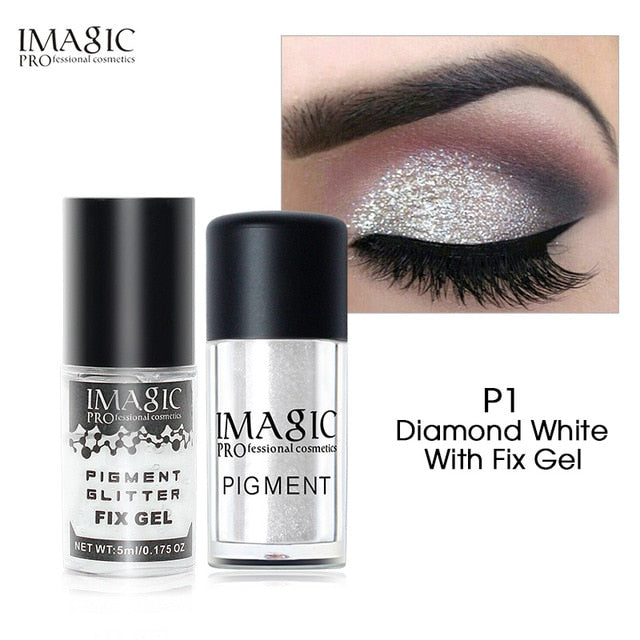 New Arrival Glitter Eyeshadow Metallic Loose Powder Waterproof Shimmer Pigments Colors Eye Shadow Makeup