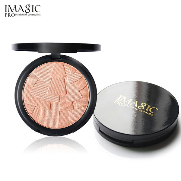 IMAGIC  Professional 4 Colors Illuminator Brightening Cosmetics Face Pressed Highlighter Powder Easy to Wear Face Shimmer