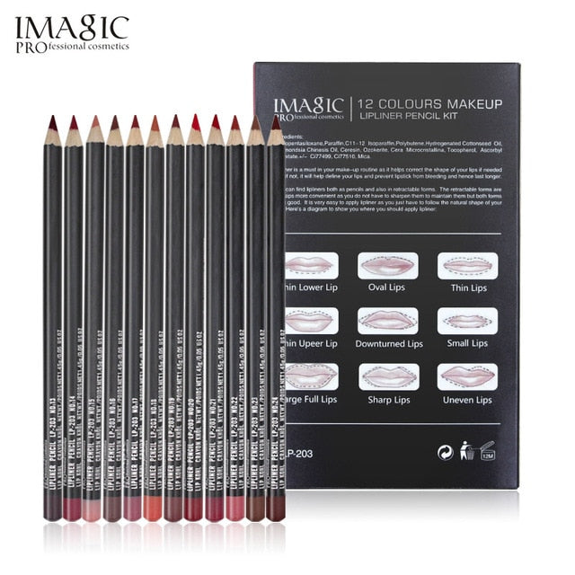 Professional Multi-functional Lipliner Pencil Long Lasting Waterproof Lip  Cosmetics  Makeup