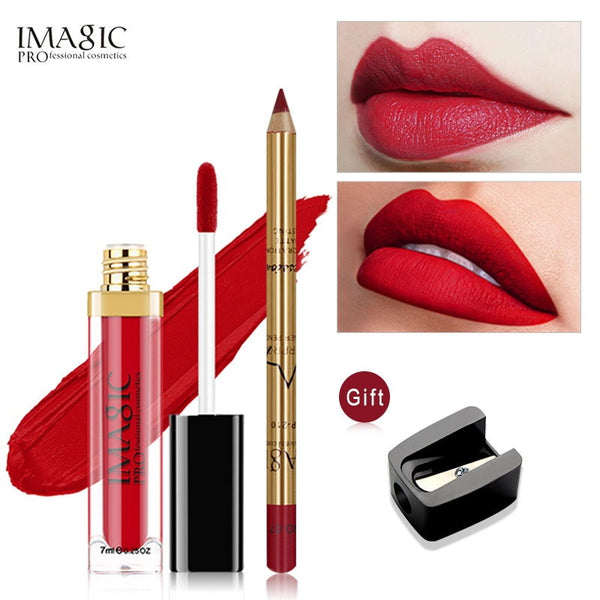NEW liquid lipstick matte makeup waterproof red lips lasting gloss
