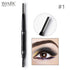 professional waterproof eyebrow pencil with brush double head rotating automatic triangle eyebrow pencil professional