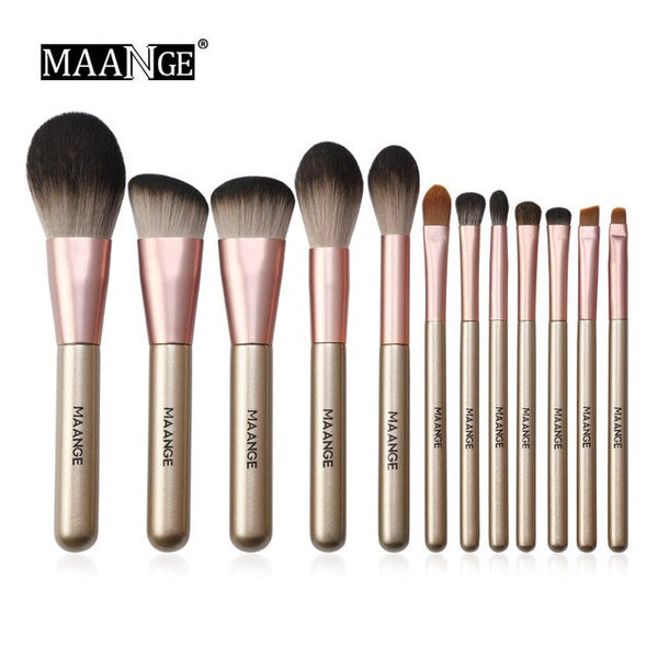 MAANGE 10/11/12pcs/set makeup brushes set for cosmetic foundation powder blush eyeshadow blending make up brush beauty tool Kits