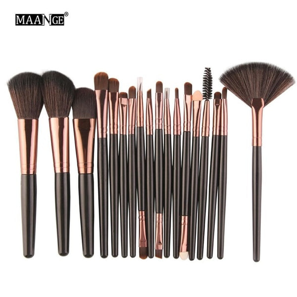 6/15/18Pcs Makeup Brushes Set Cosmetics Eye Shadow Powder Foundation Blending Blush Eyeliner Lip Beauty Make up  Kit Tool