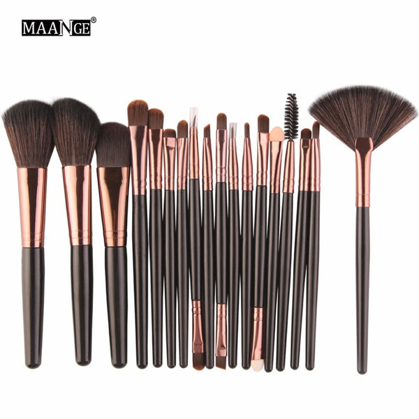 6/15/18Pcs Makeup Brushes Set Cosmetics Eye Shadow Powder Foundation Blending Blush Eyeliner Lip Beauty Make up  Kit Tool