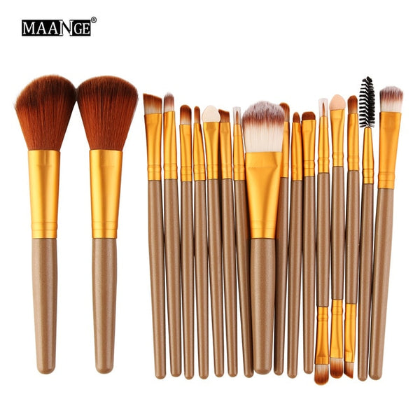 NEW 6/15/18Pcs Makeup Brushes Tool Set Cosmetic