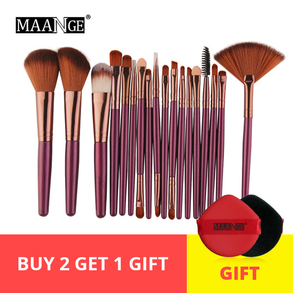 NEW 6/15/18Pcs Makeup Brushes Tool Set Cosmetic
