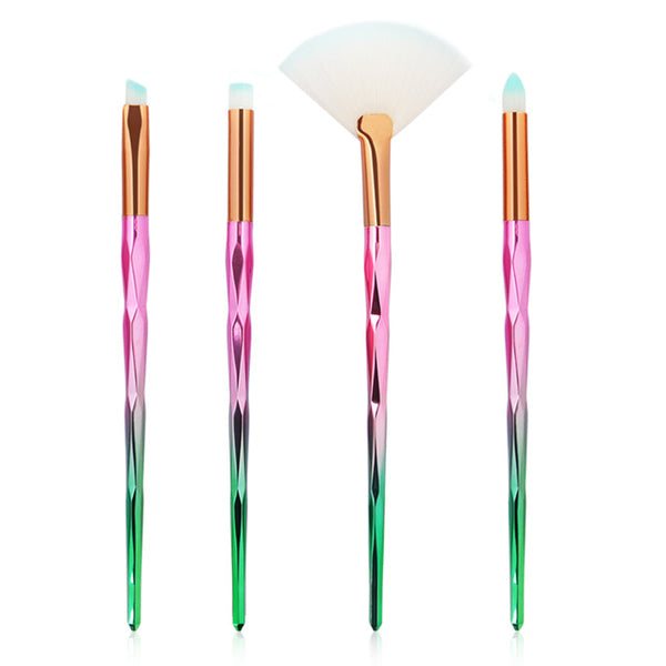 New 7/10Pcs Diamond Makeup Brushes Set