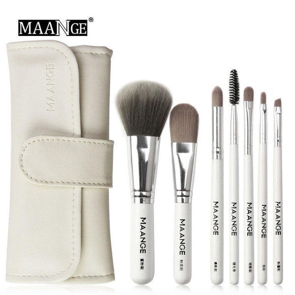 7PCS Make Up Brushes set Foundation Eye Shadow Concealer Makeup Tools With Cosmetic Travel Brush Bag