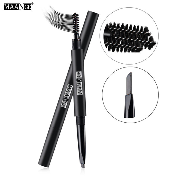 Double-end Makeup Eyebrow Pencil Automatic Pigments Eye Brow Enhancer Waterproof Beauty Eyes Cosmetics Makeup