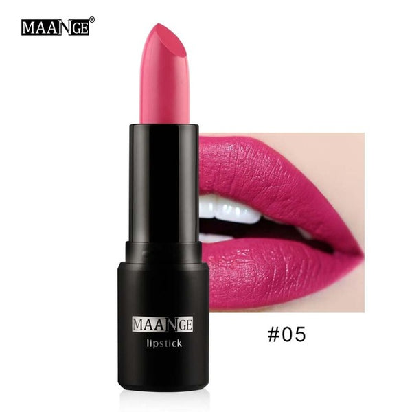 Lipstick Smooth Matte Lip Stick Waterproof Easy to Wear Cosmetic Lip Crayons Golss Sexy Nude Makeup Lips