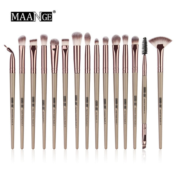 New Make Up Brushes 5/15 PCS Professional Blending Eyeshadow Eyebrow Fan Brush