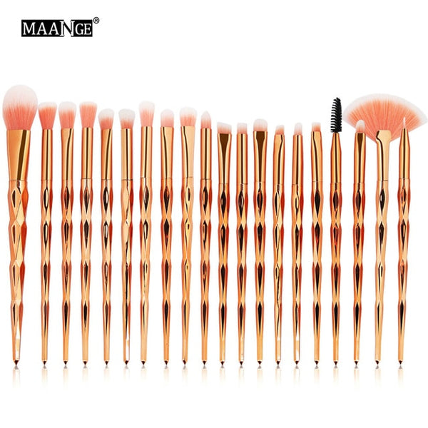 Makeup Pro 4-20Pcs Diamond Makeup Brushes Set