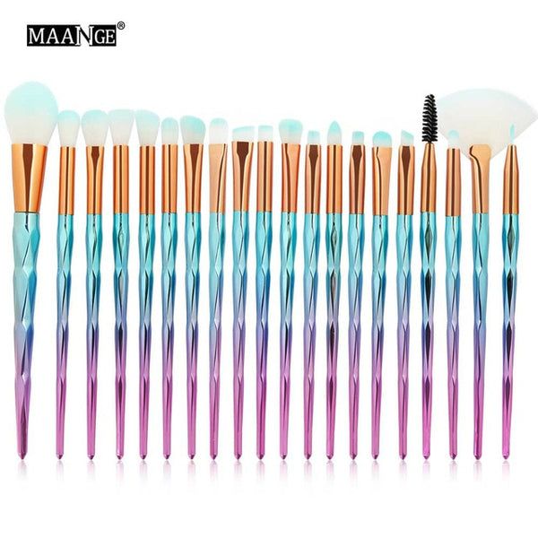 Makeup Pro 4-20Pcs Diamond Makeup Brushes Set