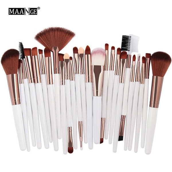 New 25pcs Makeup Brushes Beauty Tool Set Foundation Blending Blush MakeUp