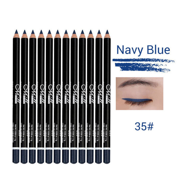 HIGH QUALITY 12 Colors Eye Make Up Eyeliner Pencil Waterproof Eyebrow Beauty Pen Eye Liner Lip  Eyes Makeup