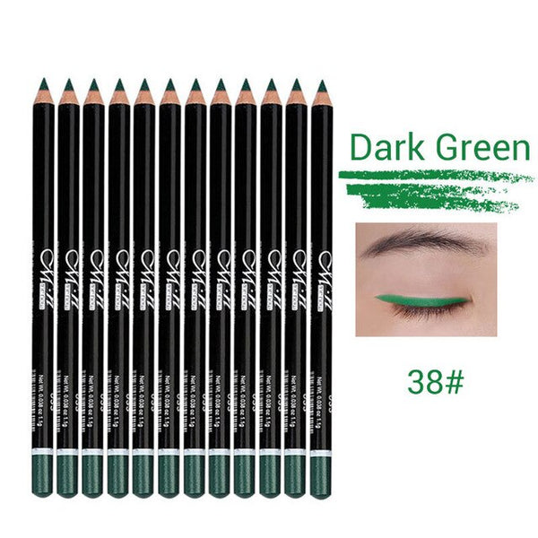 HIGH QUALITY 12 Colors Eye Make Up Eyeliner Pencil Waterproof Eyebrow Beauty Pen Eye Liner Lip  Eyes Makeup