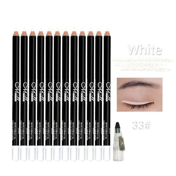 HOT 12 Colors Eye Makeup set Eyeliner Pencil Waterproof Beauty