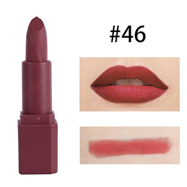 MISS ROSE Matte Lipstick Moisturizer Smooth Lips Stick Long Lasting Charming Lip Cosmetic Beauty Makeup 20 Colors #269121