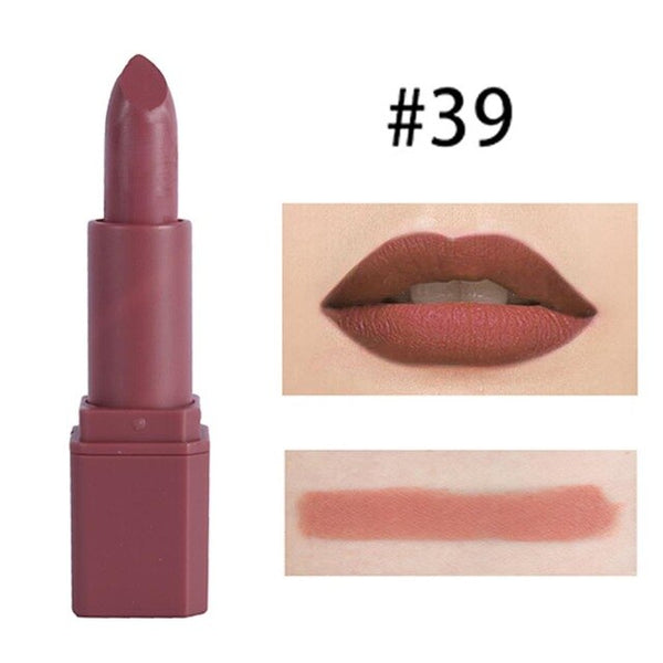 MISS ROSE Matte Lipstick Moisturizer Smooth Lips Stick Long Lasting Charming Lip Cosmetic Beauty Makeup 20 Colors #269121