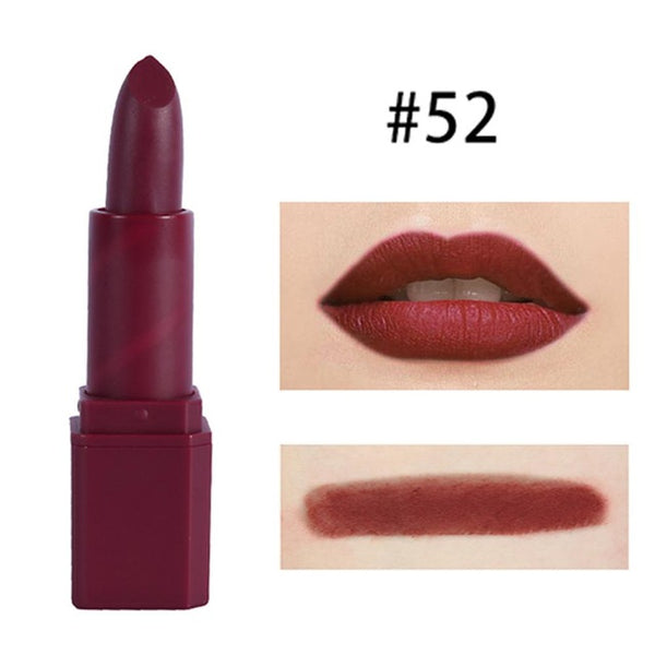 MISS ROSE Matte Lipstick Moisturizer Smooth Lips Stick Long Lasting Charming Lip Cosmetic Beauty Makeup 20 Colors #269121