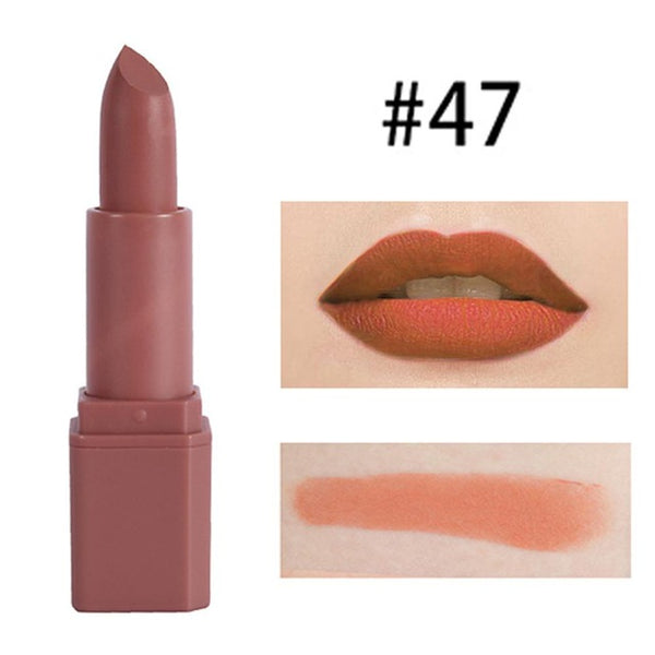 MISS ROSE Matte Lipstick Moisturizer Smooth Lips Stick Long Lasting Charming Lip Cosmetic Beauty Makeup 20 Colors #269121