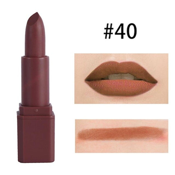 MISS ROSE Matte Lipstick Moisturizer Smooth Lips Stick Long Lasting Charming Lip Cosmetic Beauty Makeup 20 Colors #269121