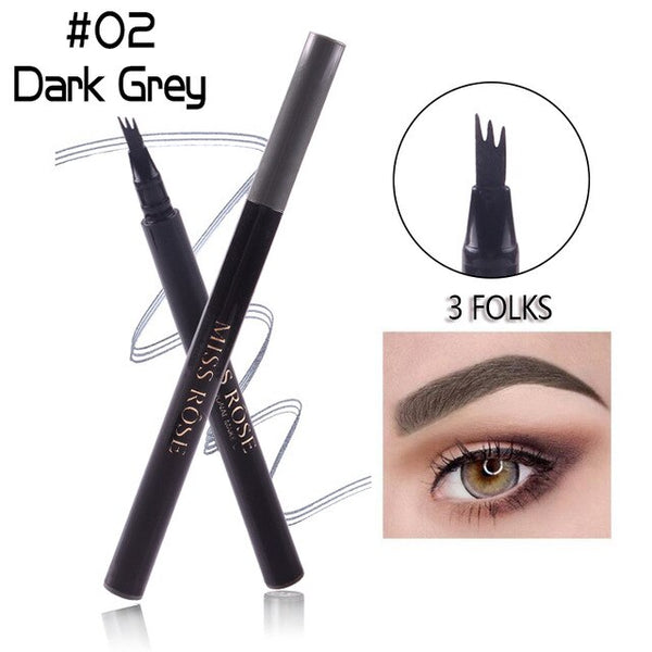MISS ROSE crayon à sourcils stylo à sourcils femmes étanche fourche pointe sourcil stylo de tatouage sourcils meilleur vente 2018 produits TSLM2