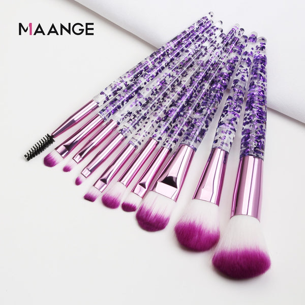 Makeup Brushes Set 10Pcs Diamond brush set