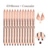 HIGH QUALITY  12PCS Concealer&eyebrow Pencil 2 in 1 Makeup Two-head use Professional