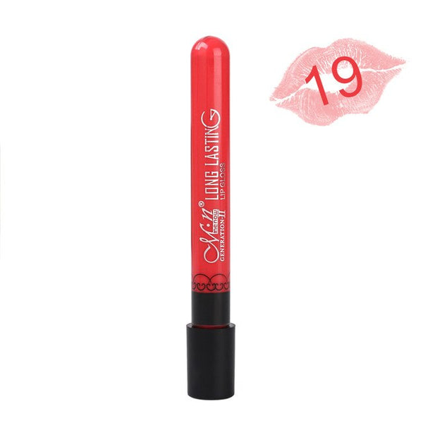 NEW 24Color Lipgloss  Matte Long Lasting Moisturizer Sexy Lip Gloss Waterproof
