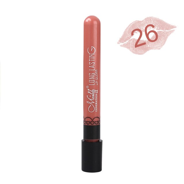 NEW 24Color Lipgloss  Matte Long Lasting Moisturizer Sexy Lip Gloss Waterproof