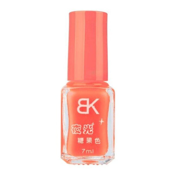 Mode chaude femmes enfants 7 ml vernis à ongles Non toxique 20 couleurs Fluorescent néon lumineux Gel vernis à ongles pour lueur dans l'obscurité