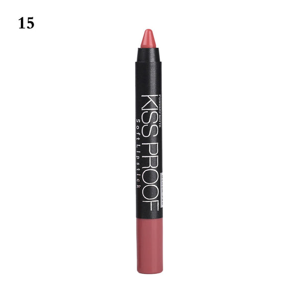 New 19 Colors MENOW KISS PROOF Sexy Beauty Waterproof Lip Pencil Lipstick Lip Gloss Lip Liner