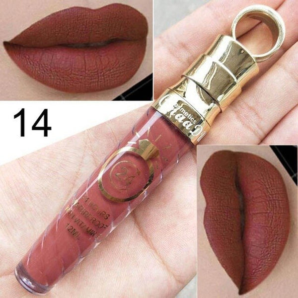 Professional Makeup Lip Gloss Sexy Long Lasting Waterproof Liquid Lipstick Velvet Matte Lipgloss Lip Beauty Comestic