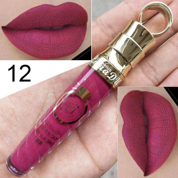 Professional Makeup Lip Gloss Sexy Long Lasting Waterproof Liquid Lipstick Velvet Matte Lipgloss Lip Beauty Comestic