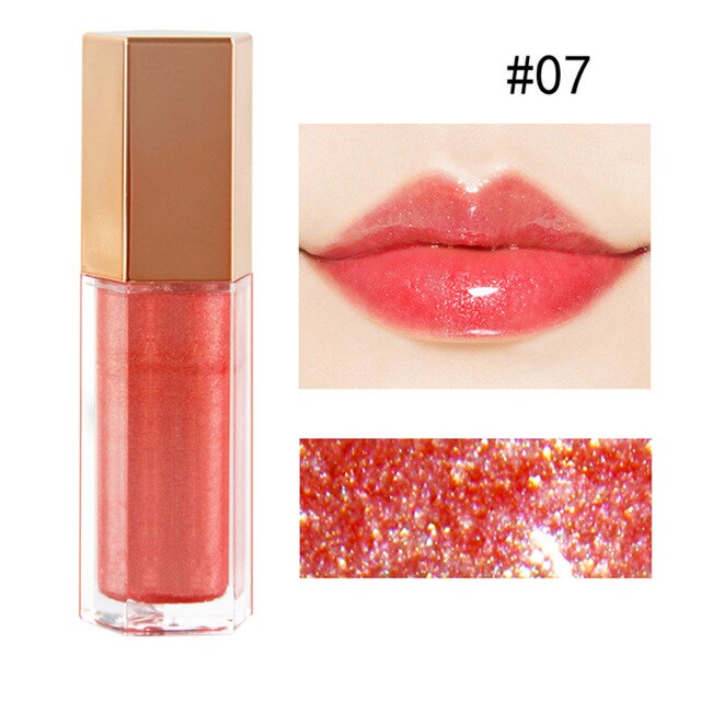Professional Lip Gloss 5 Colors Nude Velvet Glossy Lip-Gloss Lipstick Lip Cream Cosmetic Beauty Makeup