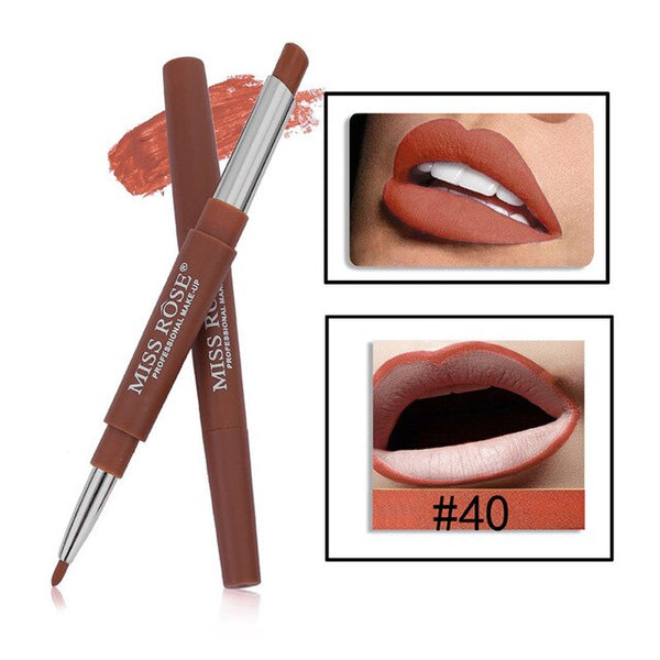 New Fashion Double-end Lip Liner Easy to Wear Natural Long-lasting Lipliner Waterproof Lip Liner Stick Pencil For All Skin