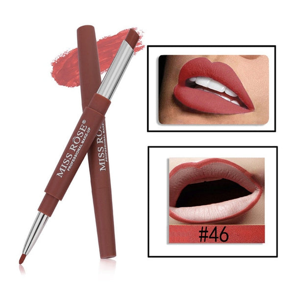 New Fashion Double-end Lip Liner Easy to Wear Natural Long-lasting Lipliner Waterproof Lip Liner Stick Pencil For All Skin
