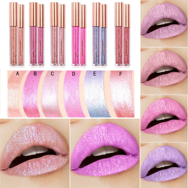 Fashion Lip gloss Long-lasting Lipstick Cosmetics Women Sexy Lips Metallic Moisturizing  Lip Gloss