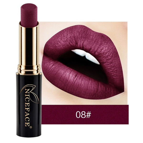 New Women's Fashion Lipstick Beauty Lip Lingerie Mattallic Liquid Lipstick Long Lasting Waterproof Lip Gloss Makeup 24 Shades