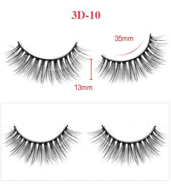 Nouveau 1 paire de faux cils naturels Fiber chimique faux cils long maquillage 3d vison cils extension cils pour beauté U