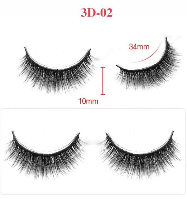 Nouveau 1 paire de faux cils naturels Fiber chimique faux cils long maquillage 3d vison cils extension cils pour beauté U