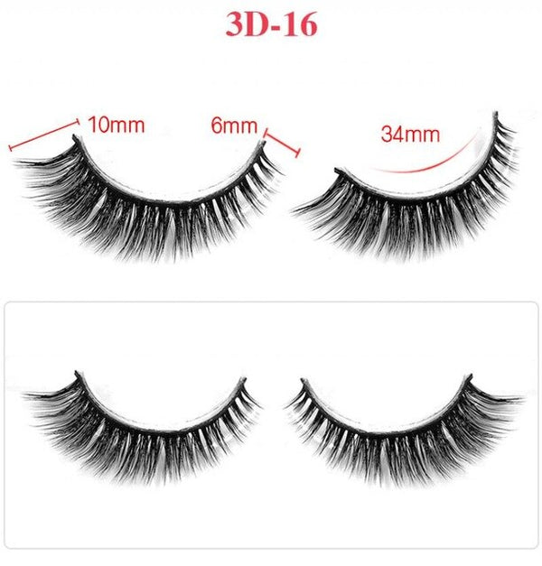Nouveau 1 paire de faux cils naturels Fiber chimique faux cils long maquillage 3d vison cils extension cils pour beauté U