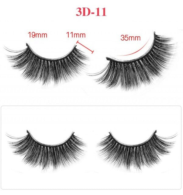Nouveau 1 paire de faux cils naturels Fiber chimique faux cils long maquillage 3d vison cils extension cils pour beauté U
