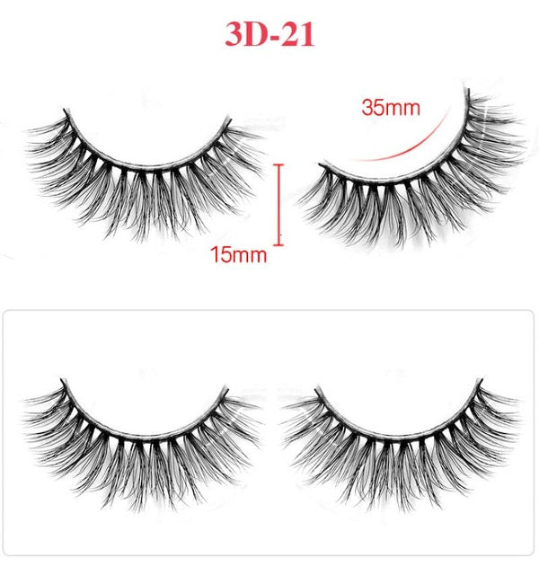 Nouveau 1 paire de faux cils naturels Fiber chimique faux cils long maquillage 3d vison cils extension cils pour beauté U