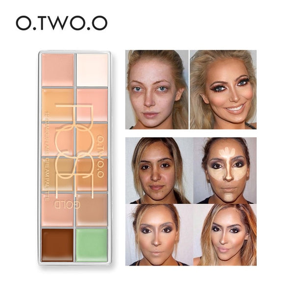 HIGH QUALITY 12 Colors Palette Concealer Face Contouring Makeup Concealer